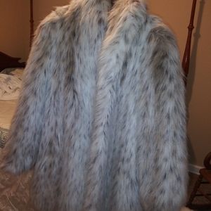 Faux fur coat